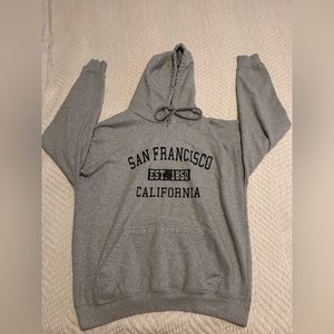 Grey SF cali hoodie